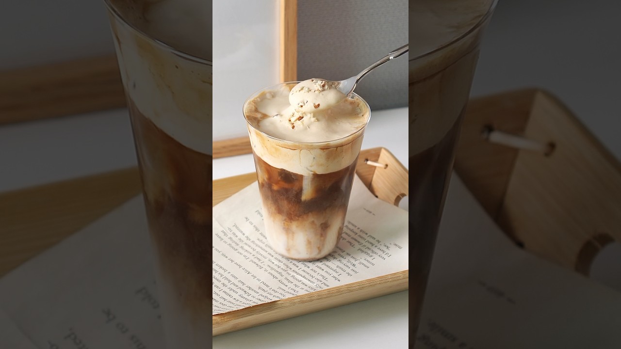 인절미 오트 샷 라떼 만들기🥨ㅣInjeolmi oat milk shot latte recipeㅣ홈카페레시피