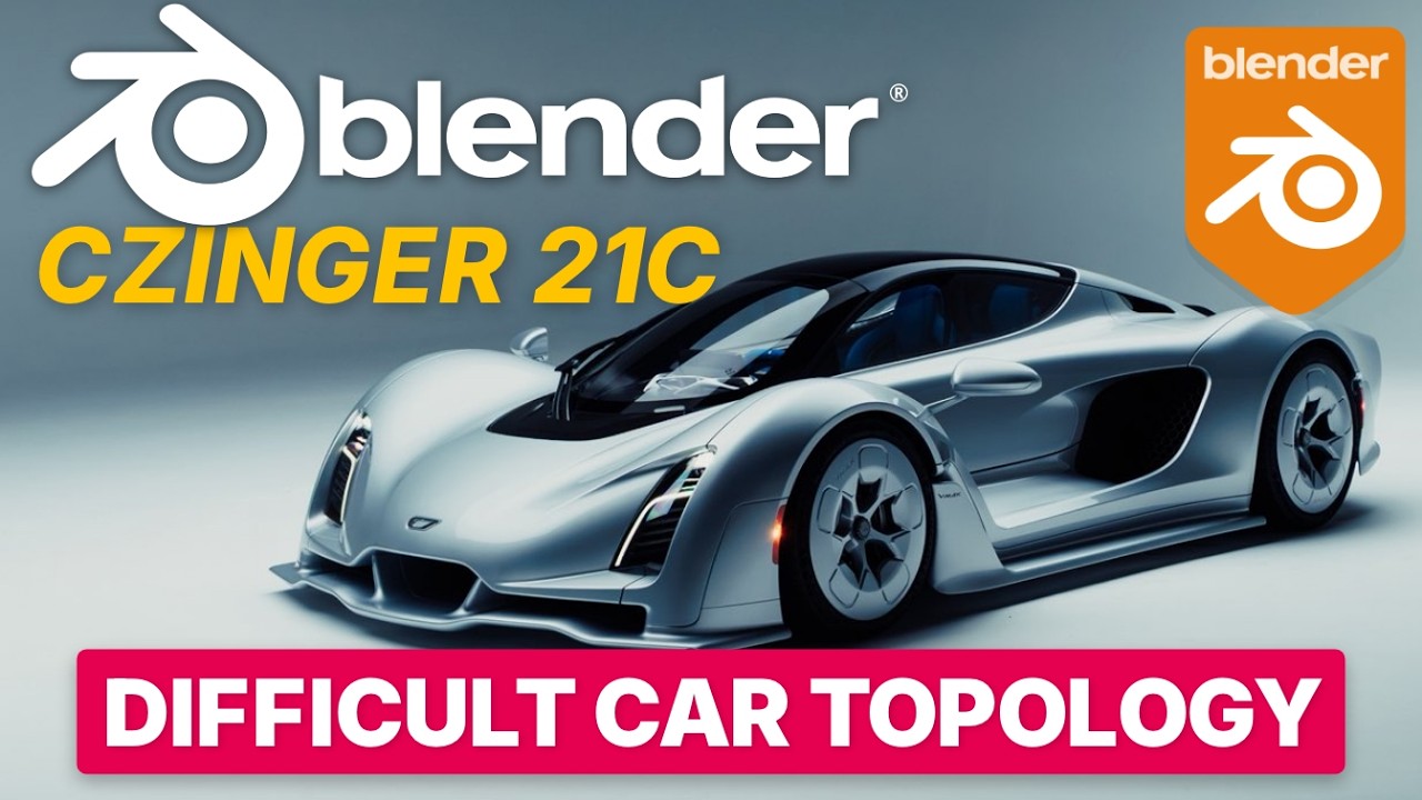 How to Model The Most Difficult Cars in Blender - Czinger Topology Tutorial Part 2