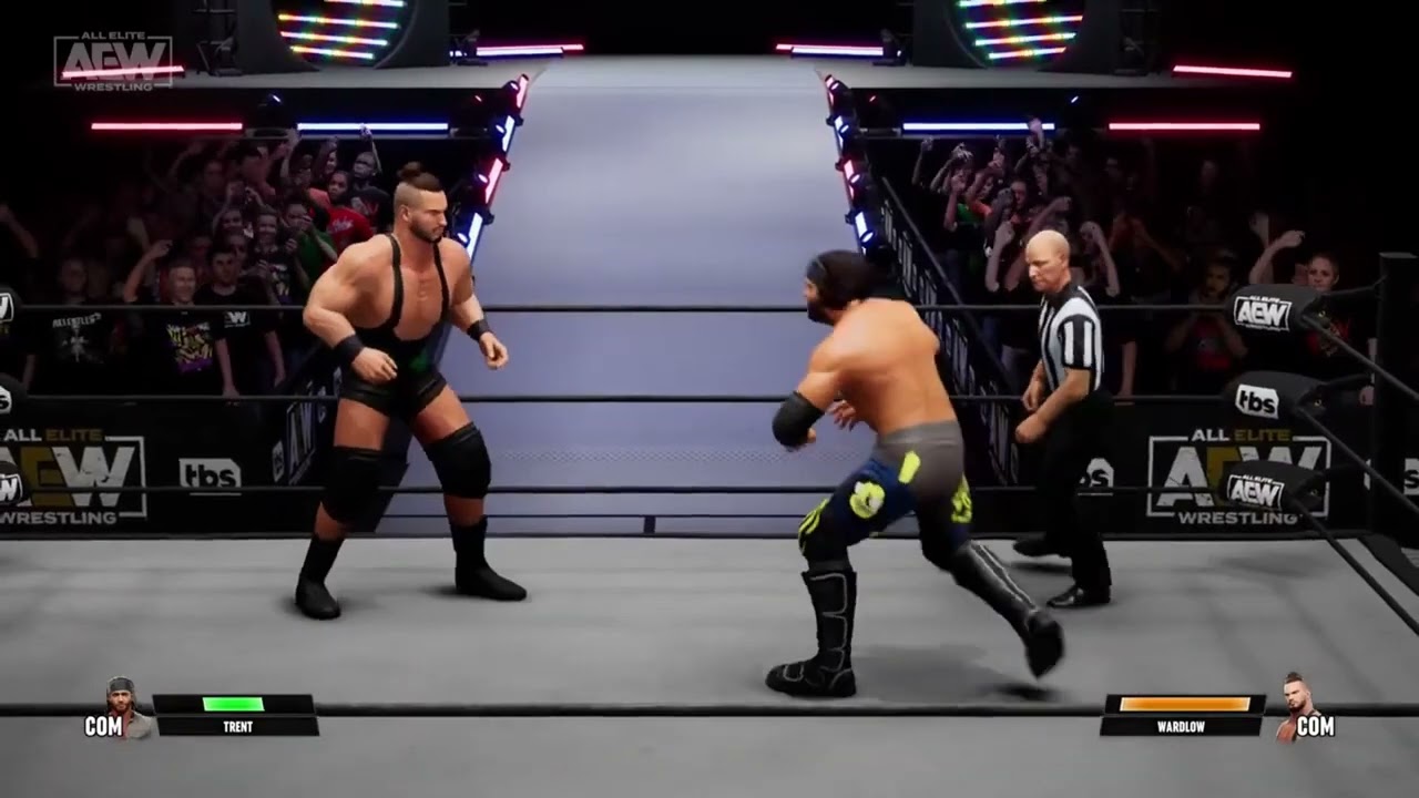 aew fight forever : trent beretta vs wardlow (cpu vs cpu)