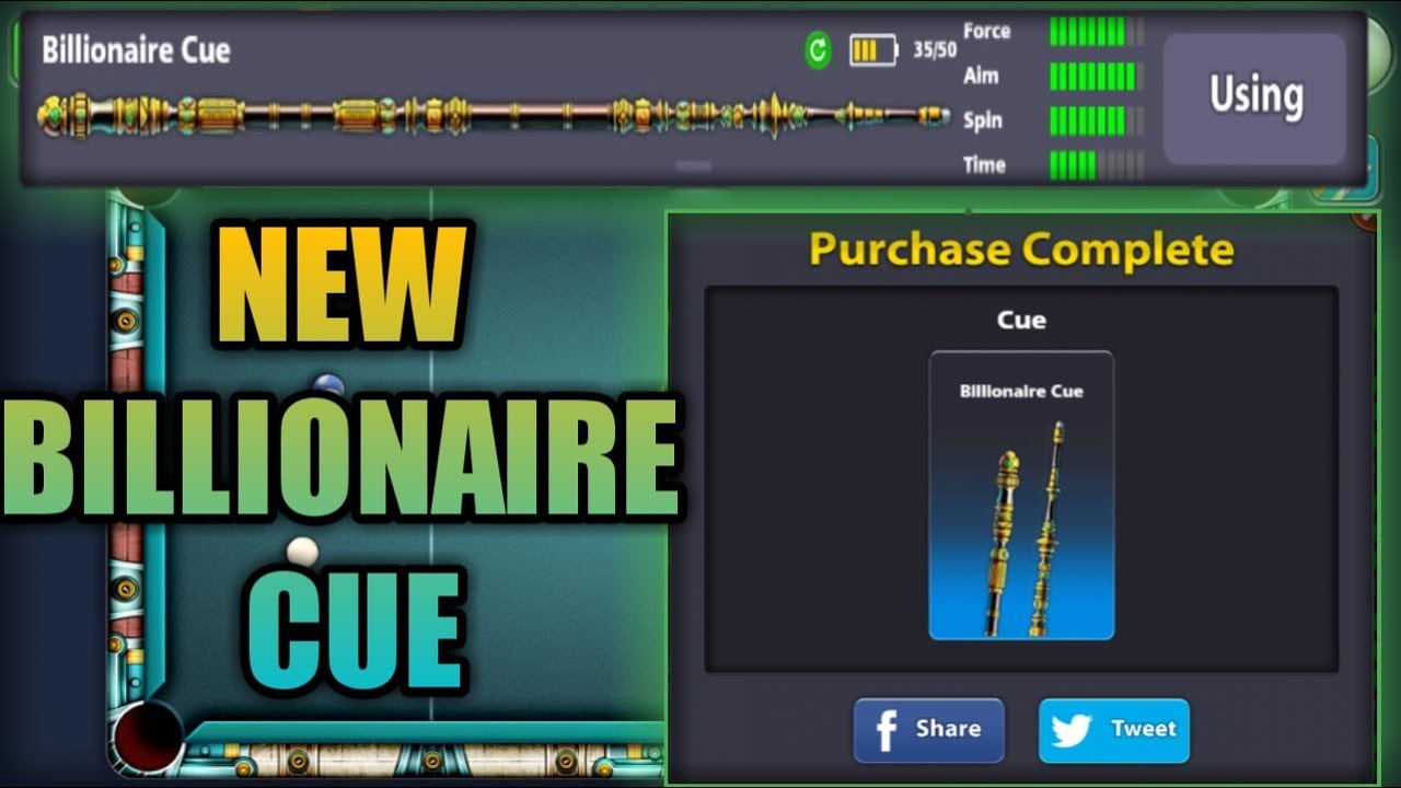 8 Ball Pool - Free New Billionaire Cue 🎱 + Berlin Gameplay 😍