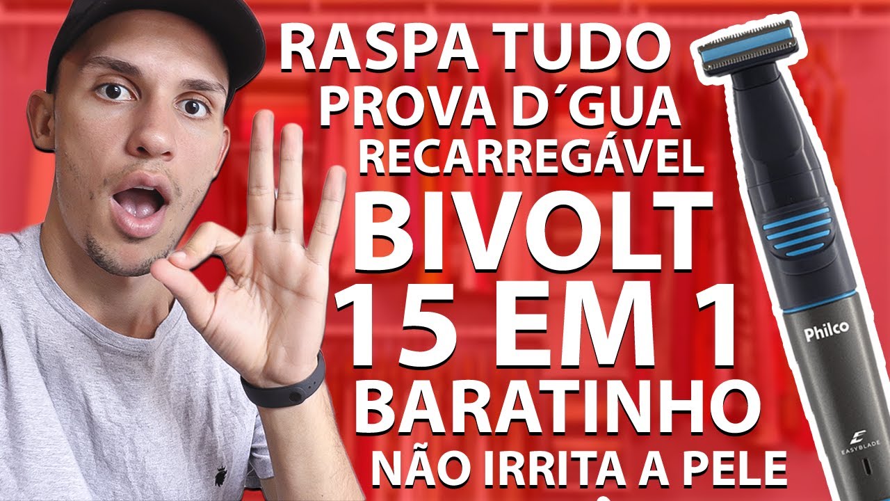 PHILCO EasyBlade Plus | MELHOR BARBEADOR que eu J&Aacute; USEI! 😍 (FIZ A BARBA NA PR&Aacute;TICA)