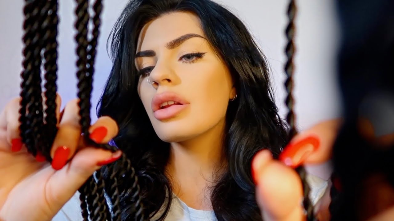 ASMR Playing with Your Braids To Put You To Sleep 💜 (hairplay, personal attention)