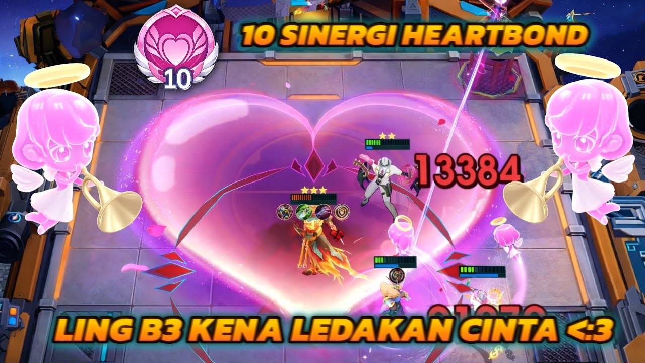 Ultra sinergi heartbond love nya meledak woy ! || Magic chess go go 