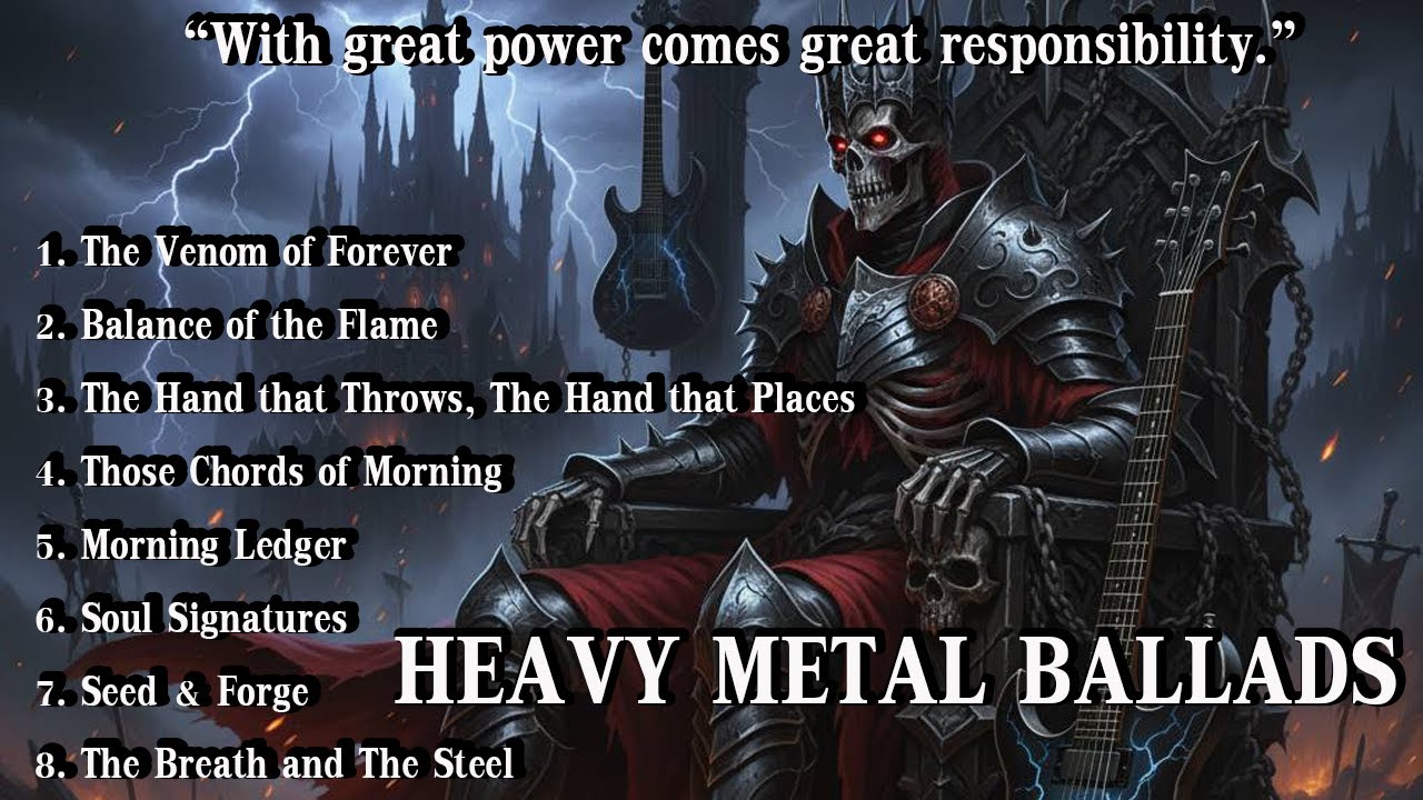 “With great power comes great responsibility.#TheBreathAndTheSteel #HeavyMetalBallads #BornFromFire