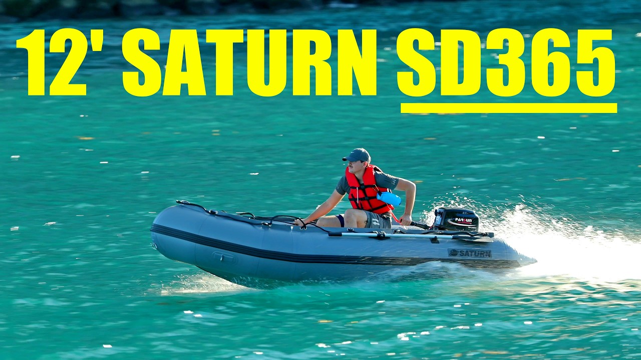 12′ SD365 Boat on the Water | Haulover Inlet Test with 12 HP Motor. Long Video. Drone Footage.