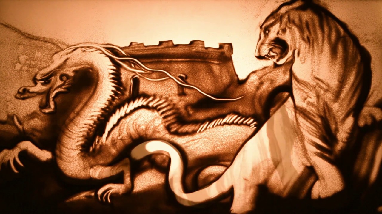 Sand artist Kseniya Simonova - 