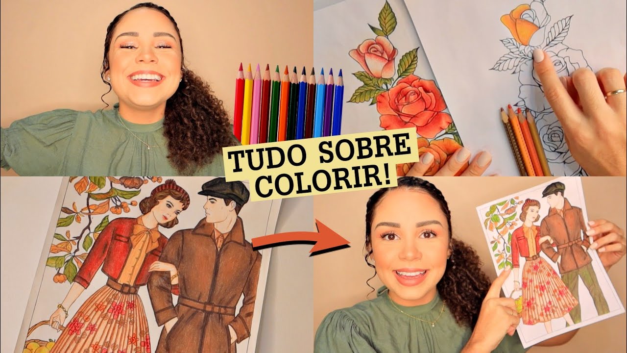 MINHAS PINTURAS COM LÁPIS DE COR: por que comecei? quais materiais? onde imprimo? como sombrear? ✨