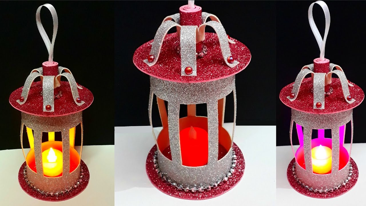 DIY-Lantern/Tealight holder made from foam sheet at home |DIY home decoration ideas