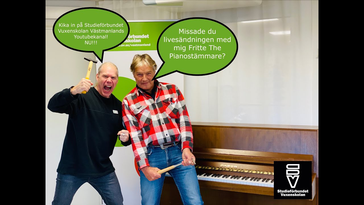 Livesändning - Hur stämmer man ett piano? #svkommertilldig