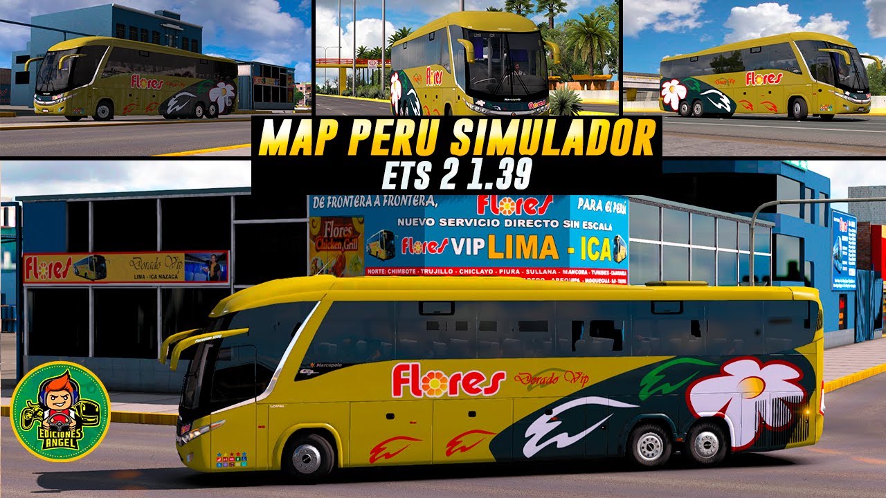 Map Perù Simulador ETS 2 1.39 / Saliendo De Lima 28 De Julio / G7 1200