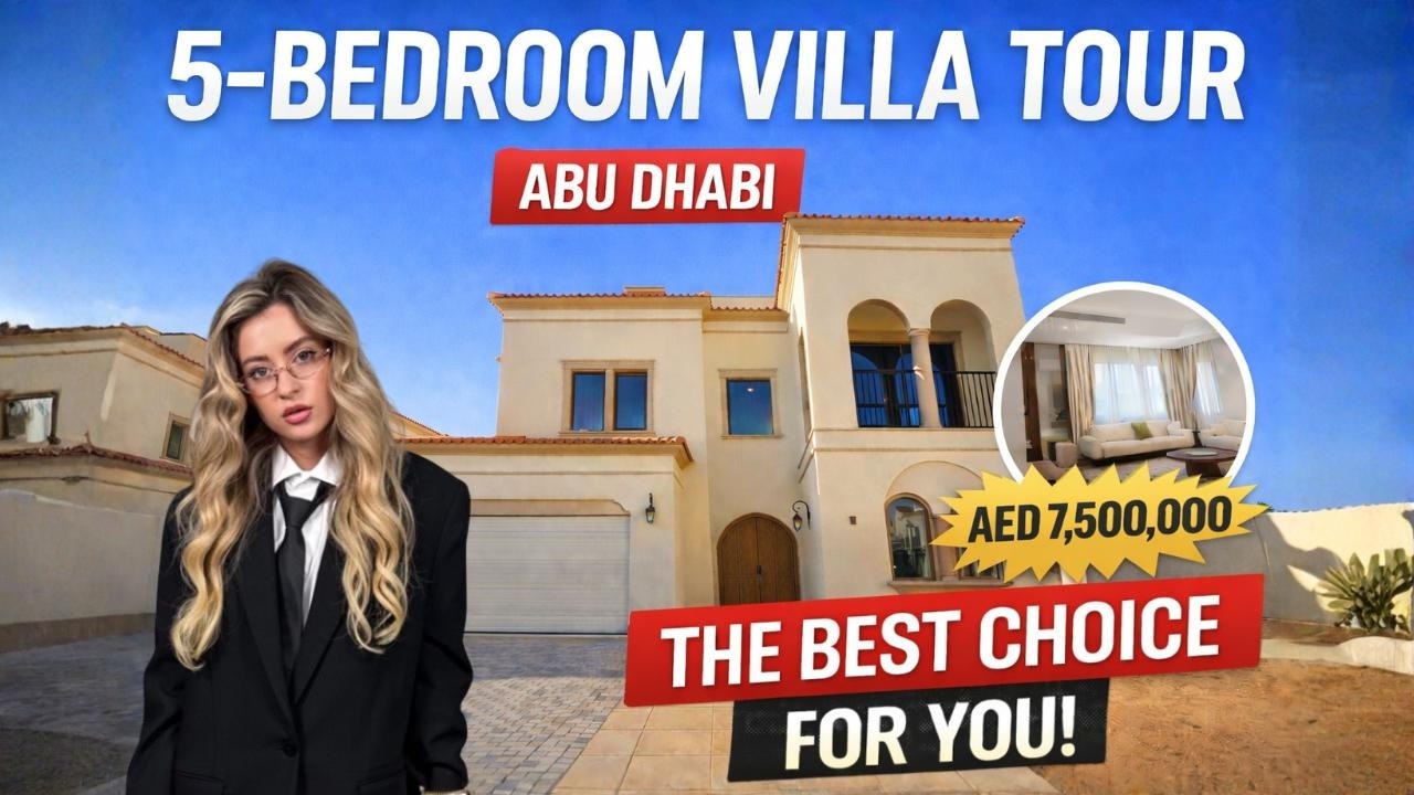 Near Yas Island: Touring 5-bedroom FAMILY villa in Abu Dhabi Bloom Living Zayed City