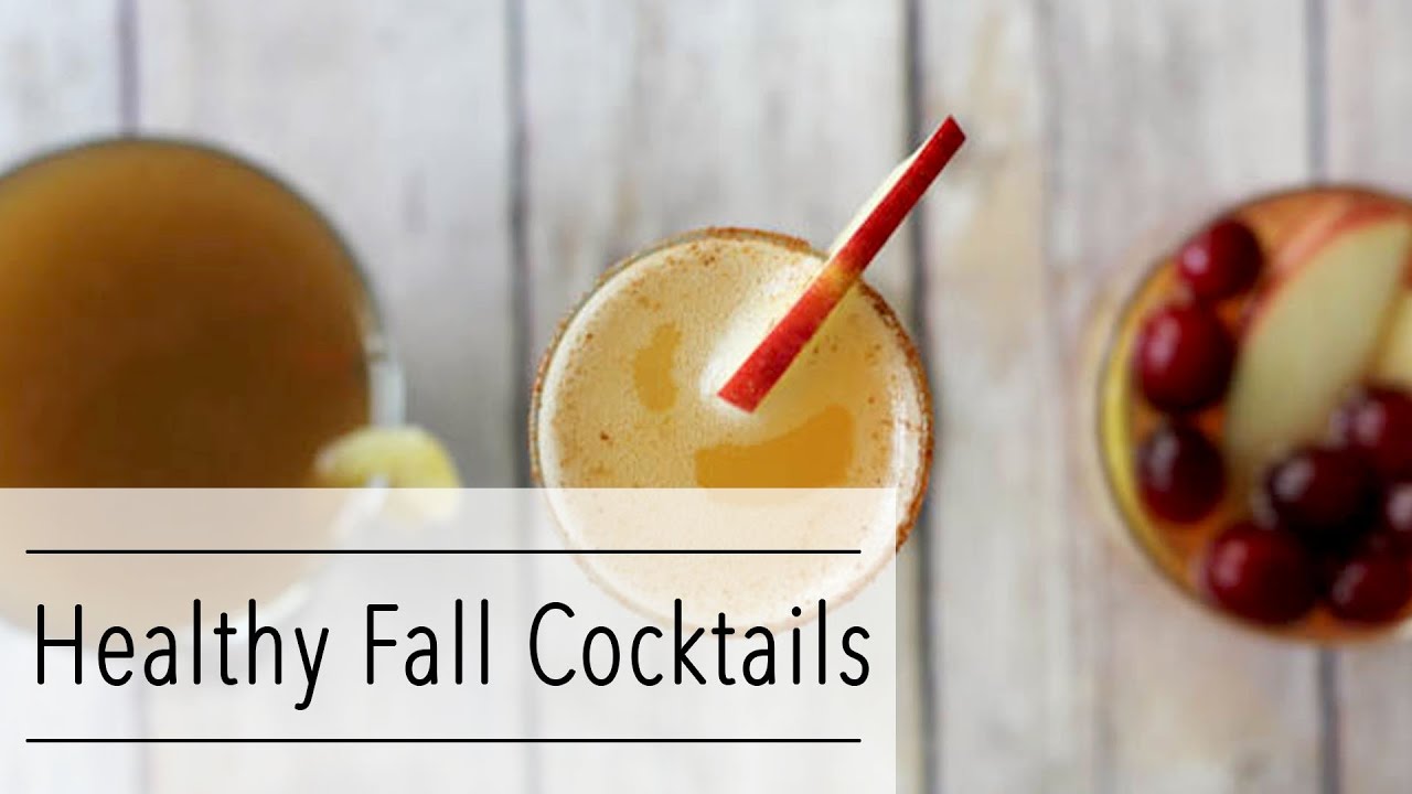 HEALTHY Fall COCKTAIL Recipes - Apple Pie Mimosa - Kombucha Sangria - Oh My Pumpkin Chai