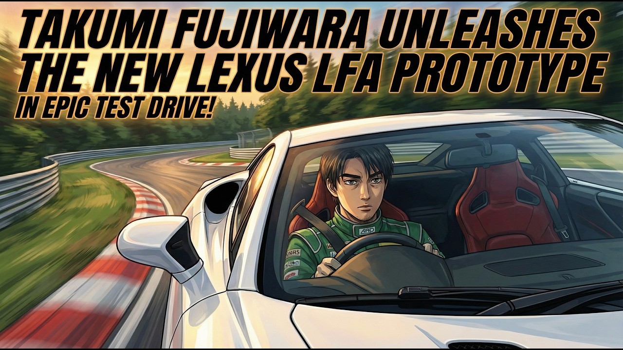 Initial D Anime Takumi Fujiwara Test The New Lexus LFA Prototype Car