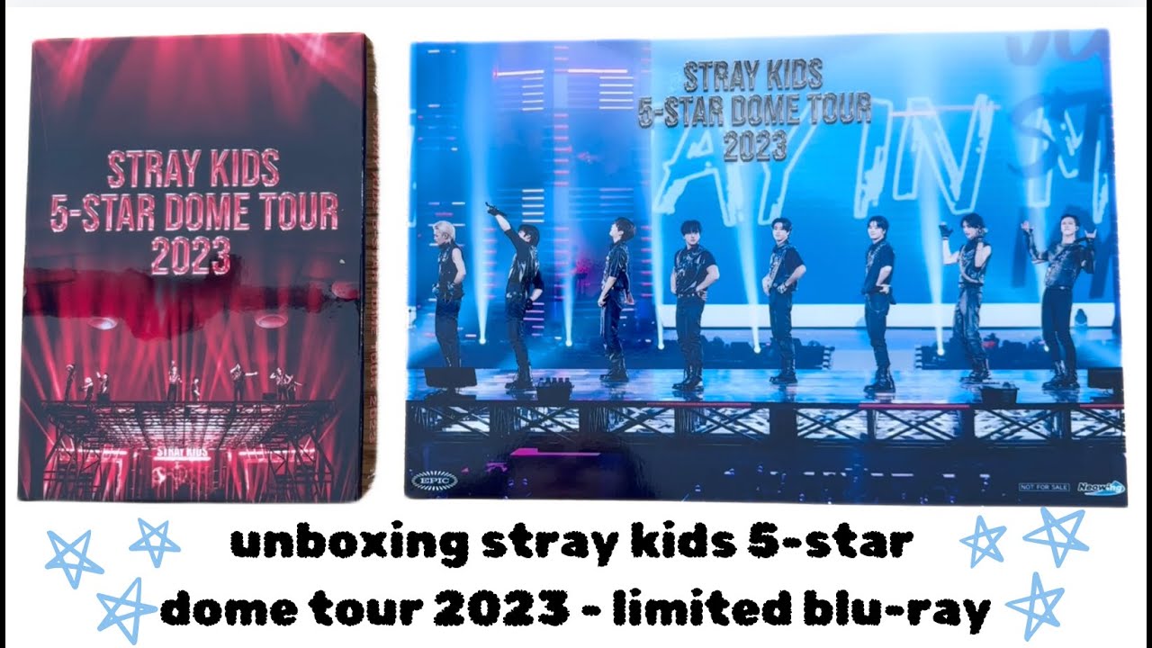 unboxing stray kids 5-star dome tour 2023 - limited blu-ray