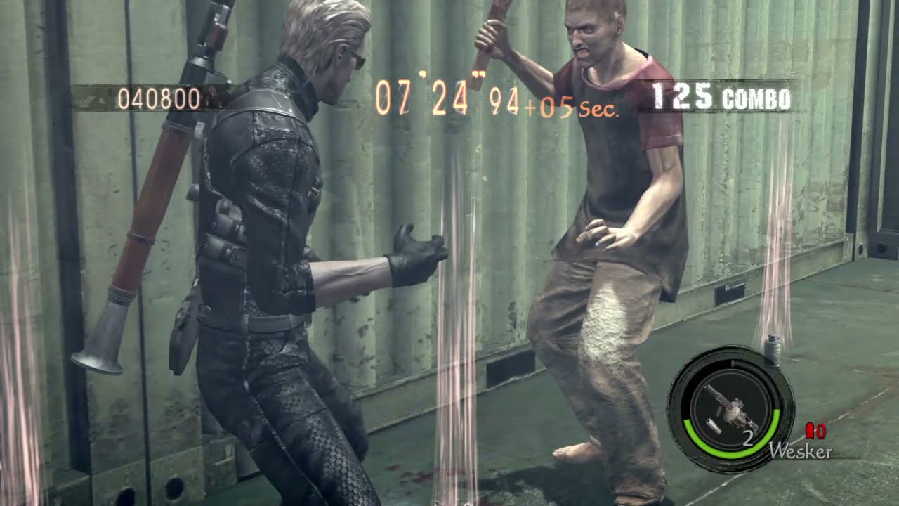 バイオ5マーセ RE5 mercenaries united / 船首甲板 Ship Deck solo 1060k Wesker Midnight on PS4