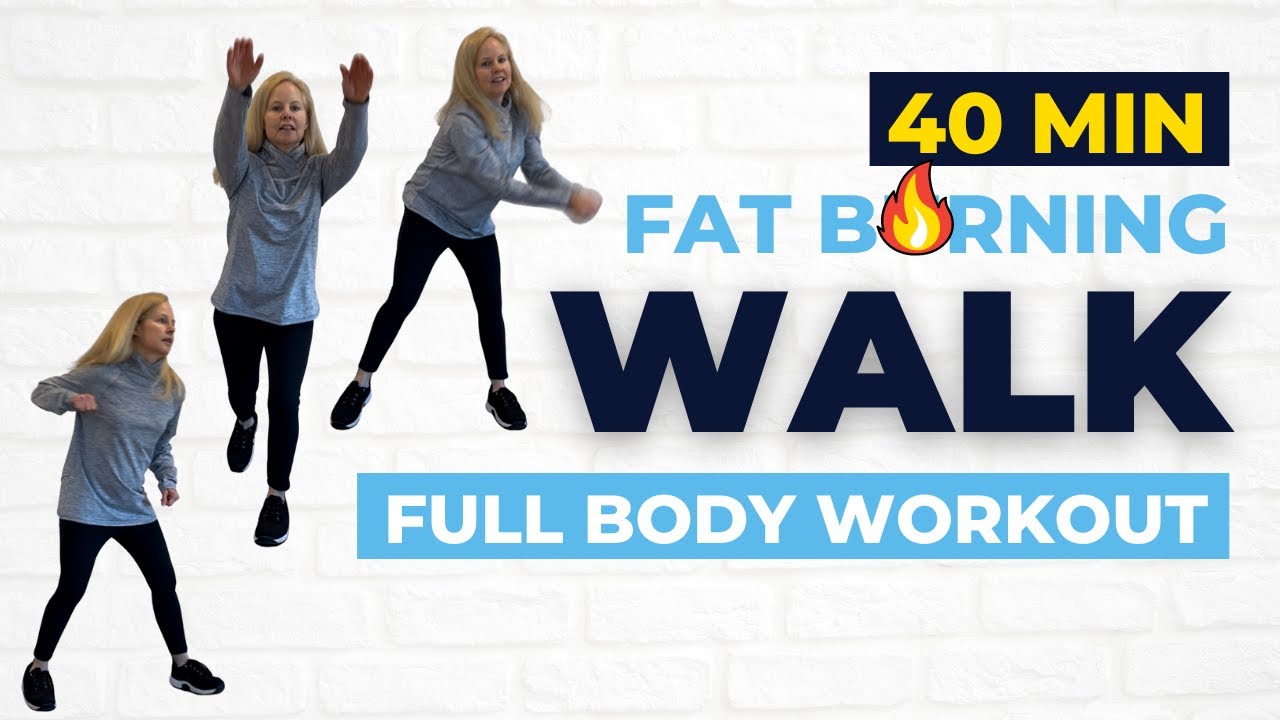 40 Min Fat Burning Full Body Walking Workout 🔥 Low Impact 🔥 Women Over 50 Workout