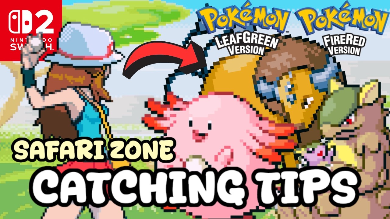 Лучший способ поймать покемонов в Сафари-зоне &mdash; Pok&eacute;mon FireRed и LeafGreen (Nintendo Switch 2)