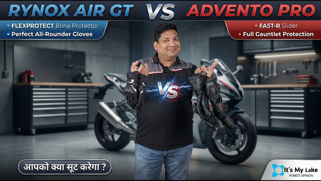Choose correctly !! Rynox Advento Pro vs Air GT: WHICH GLOVE WINS THE RIDE? (Touring vs Daily use)