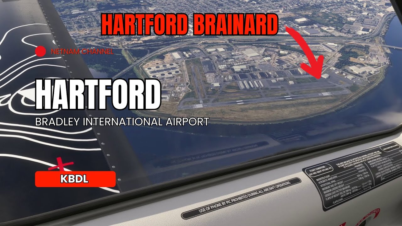 Landing in Harford Connecticut | Bradley Airport (KBDL) #connecticut #hartford #hartfordct #bradley