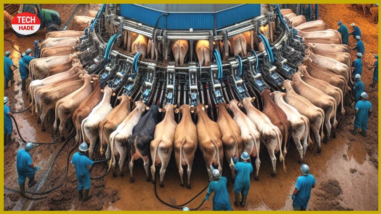 Melihat Mesin Potong Sapi Modern Menggunakan Mesin Super canggih !!