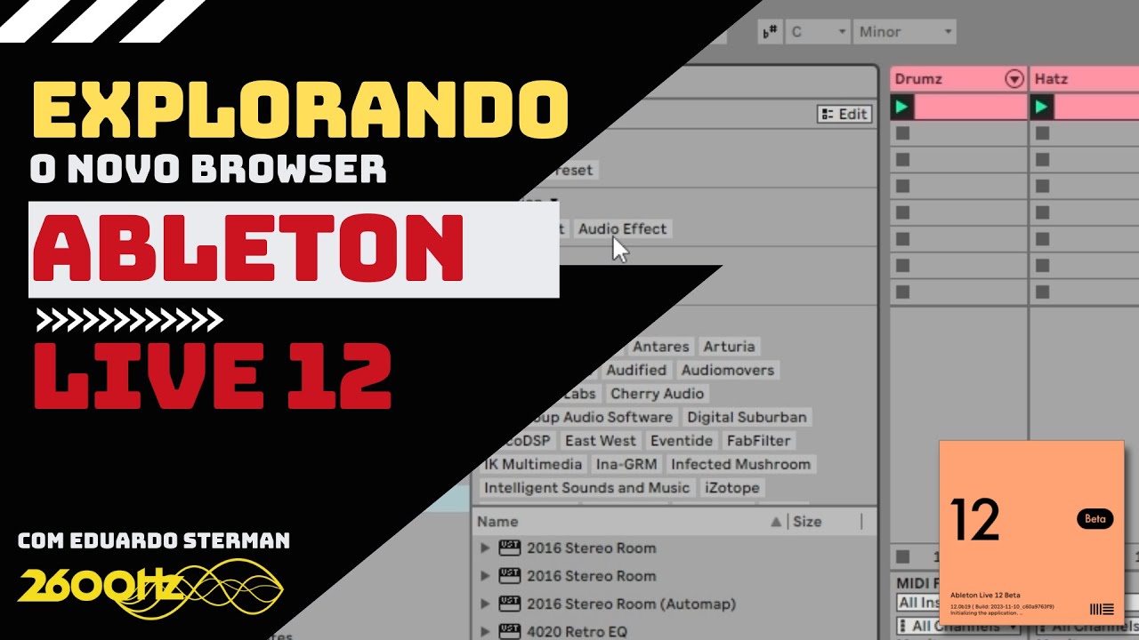 Ableton Live 12 | Explorando o novo BROWSER c/ Eduardo Sterman