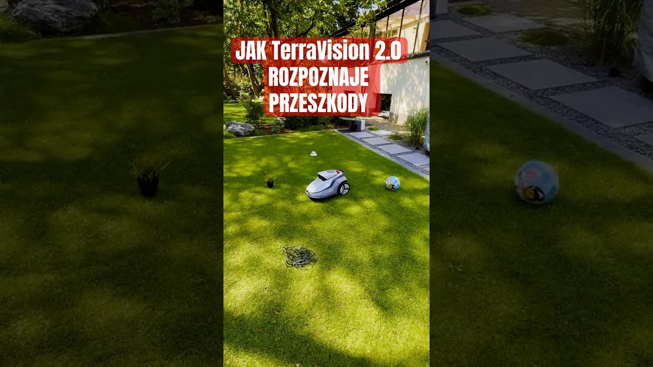 TerraMow V1000 - Rozpoznawanie przeszk&oacute;d w ogrodzie bez RTK bez KABLA bez GPS #terramow