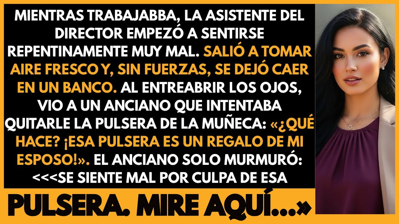 En el trabajo, la asistente del director se sintió mal y, al salir a tomar aire, cayó sin fuerzas.