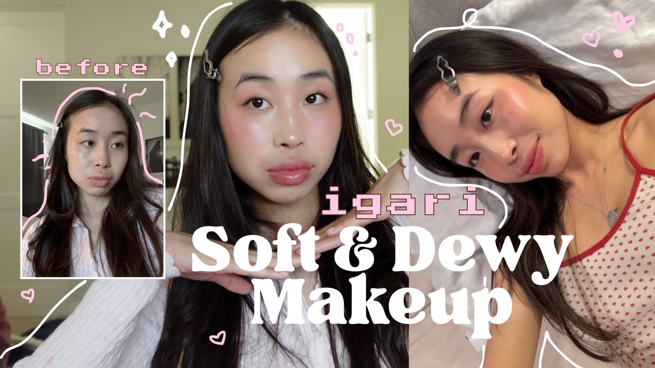 How to Achieve Igari Dewy Makeup | Makeup Tutorial, Glass Skin, Soft Glam, Blush Hacks
