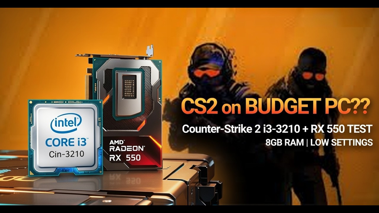 Counter-Strike 2 Low End Pc Test: i3 3210 + RX 550 2GB + 8GB DDR3 |900p Low Settings – FPS Results !