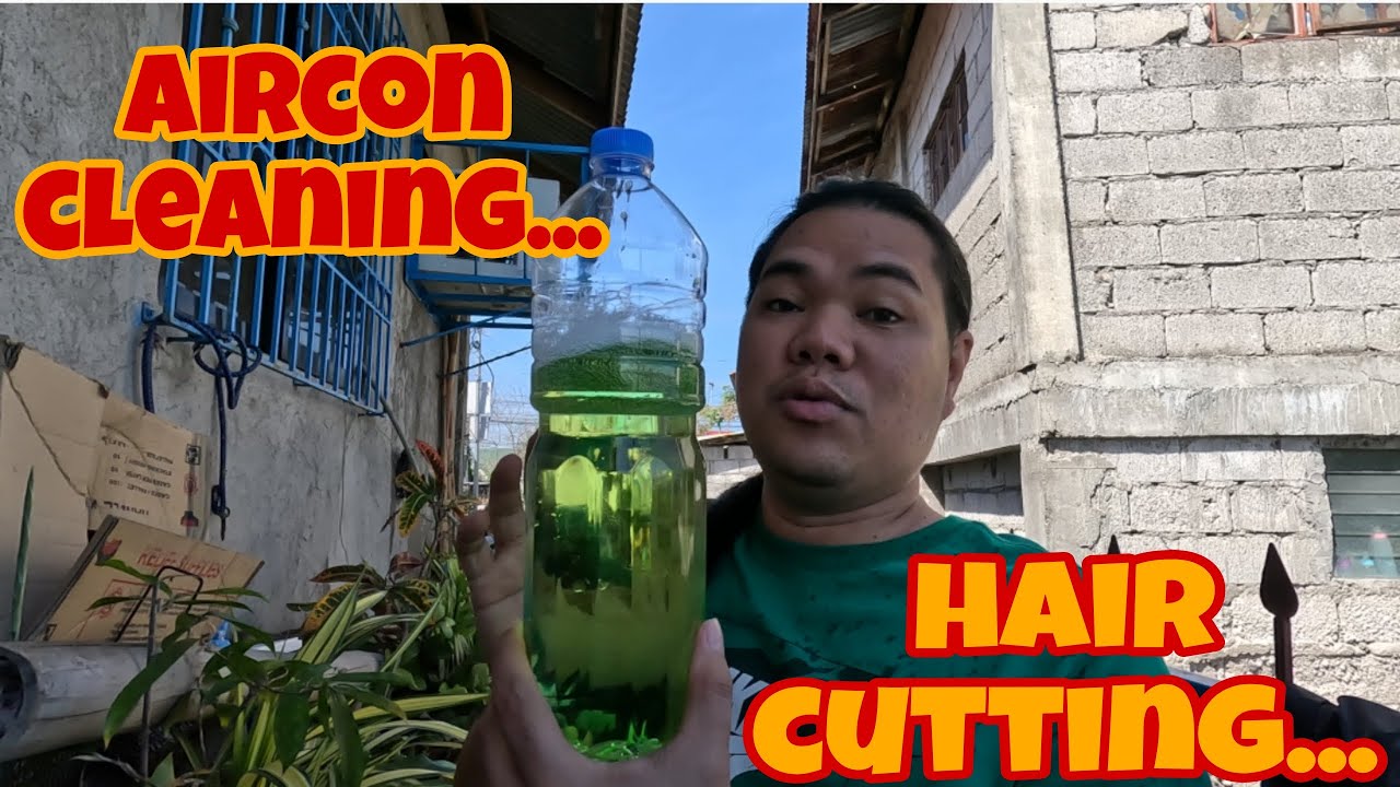 NILINIS KO ANG WINDOW TYPE AIRCON NAMIN.. HAIR CUT MAKE OVER.. BAKASYON 2024-2025