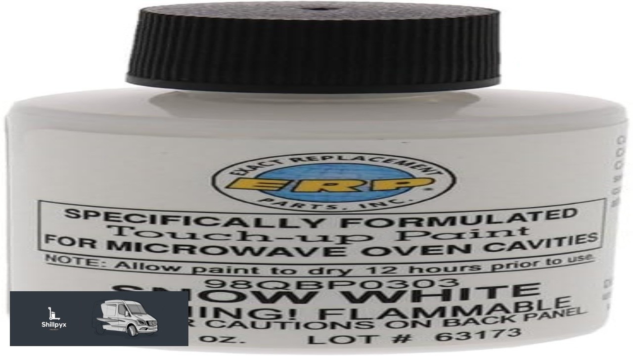ERP Microwave Oven Universal Cavity Touch Up Paint 98QBP0303 Snow Bright White