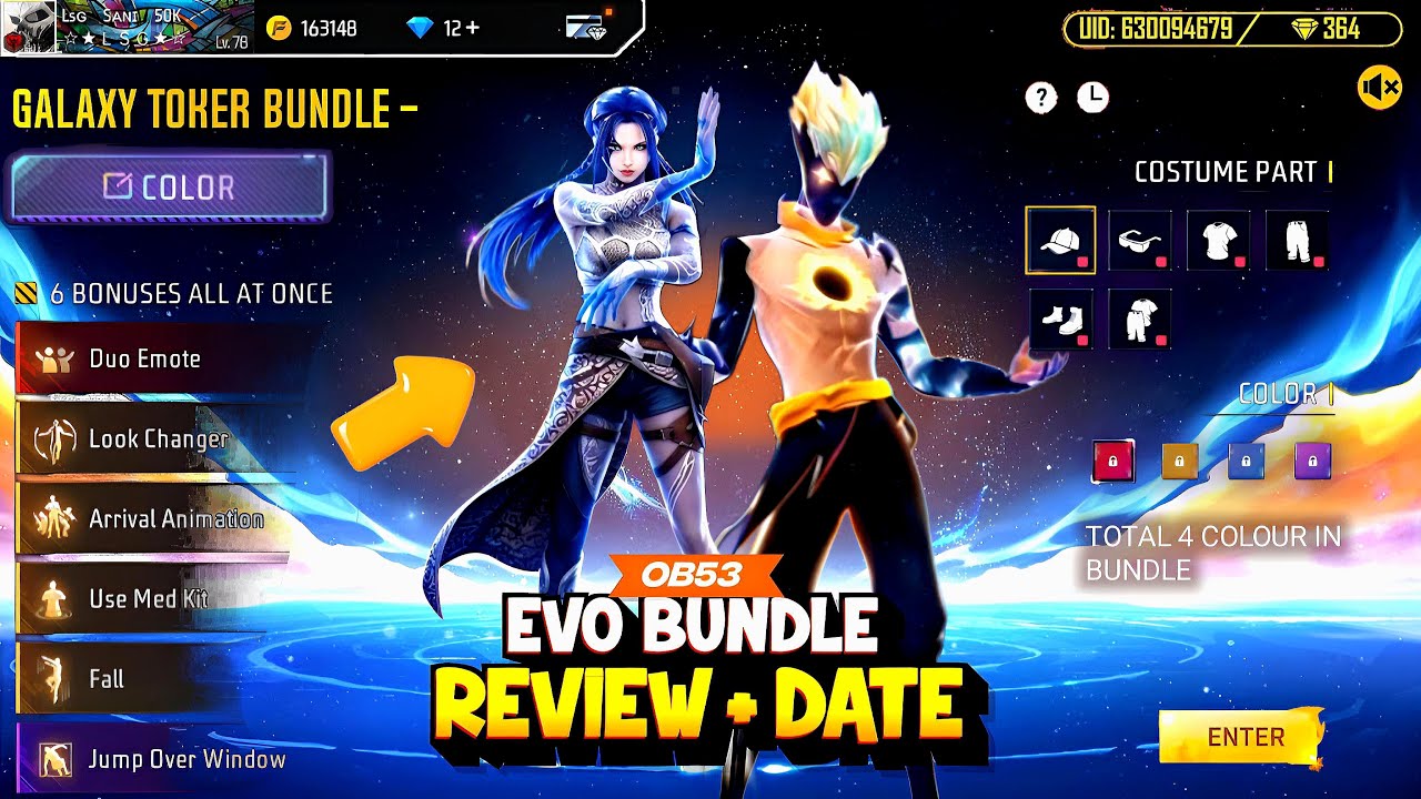 New Evo Bundle Confirm Date 😮💥| Ob53 New Evo Bundle bundle | free fire new event | ff new event