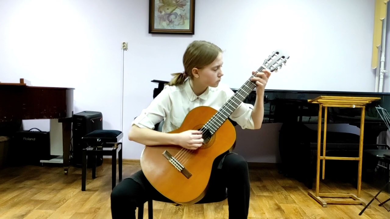 CURIOUS - Alexander VINITSKY. Classical guitar. Performed by Arina Fedorova.