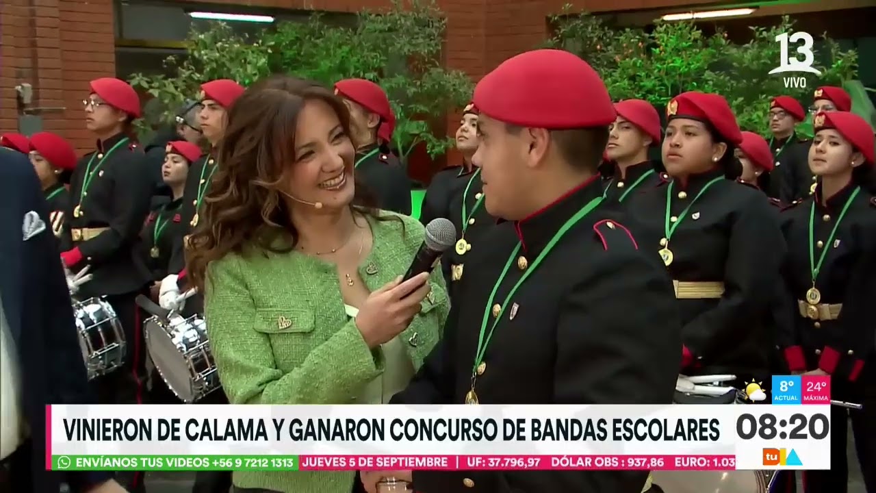 Conozca a los ganadores de la competencia de Bandas de Guerra | Tu Día | Canal 13