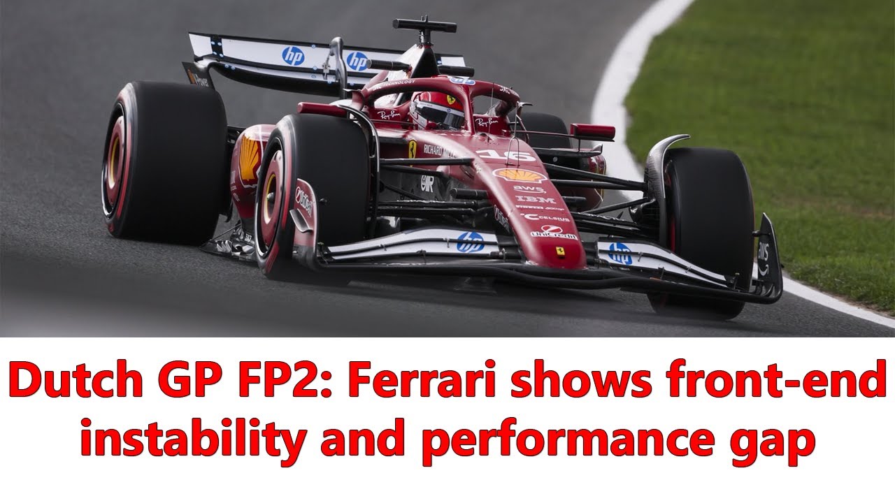 Две основные технические проблемы, повлиявшие на Ferrari SF-25 в Зандворте | Анализ F1 Dutch GP2 FP2