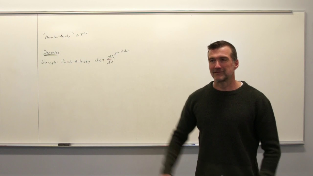 General Relativity Topic 9: Densities and the Energy-Momentum Tensor