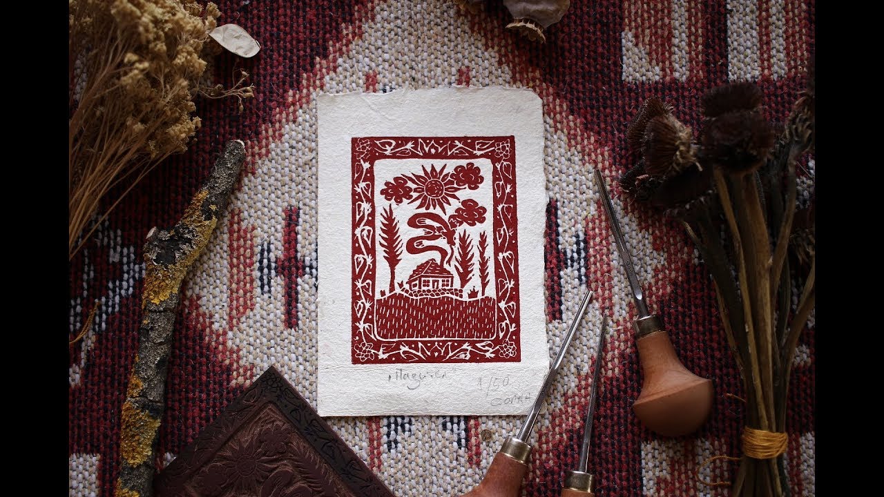How I Turn My Paper Scraps Into Lino Prints