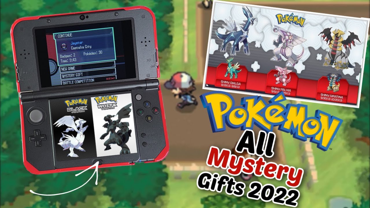 Как получить все таинственные подарки в Pokémon Black & White в 2025 году! Шайни Палкия, Шайни Ги...