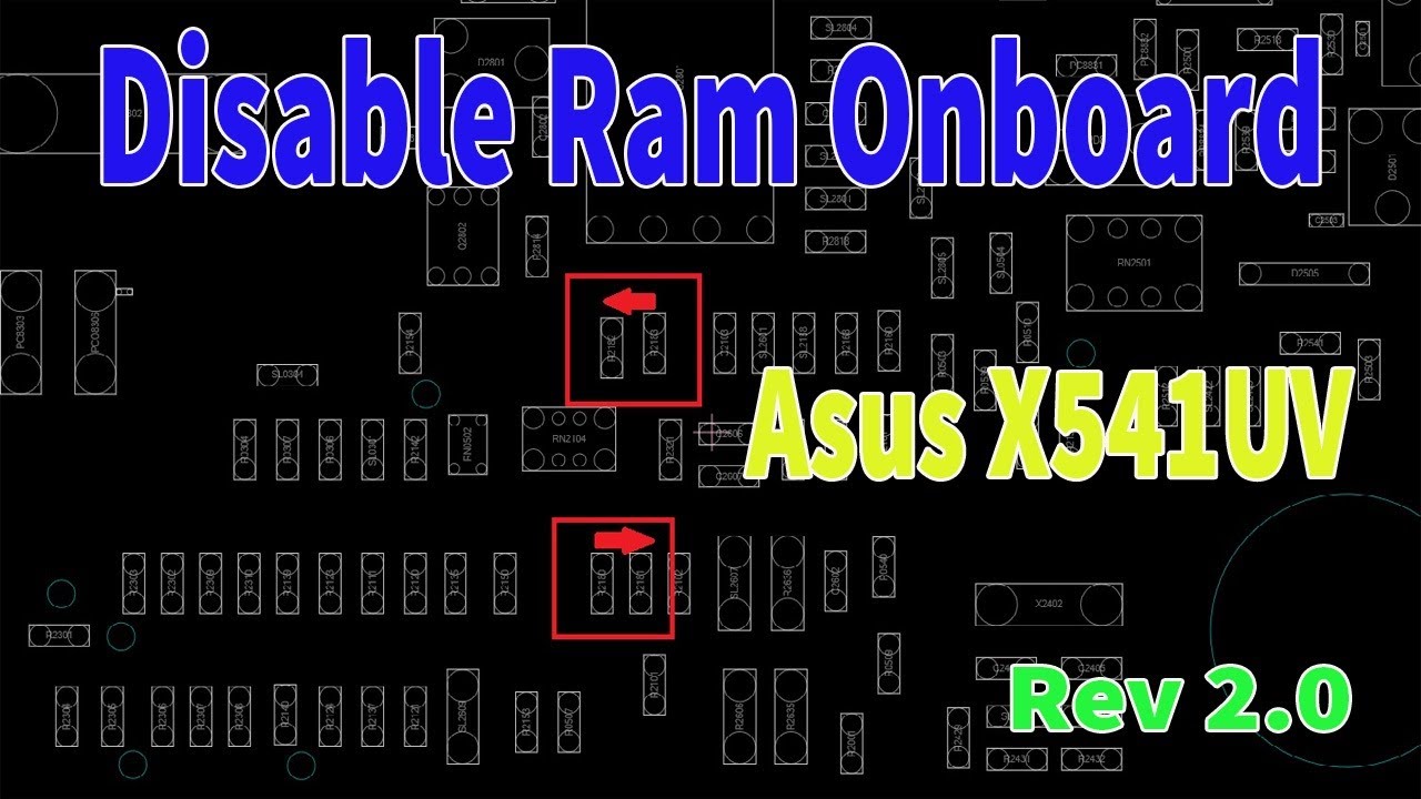 Disable Ram Onboard Asus X541uv Rev 2.0