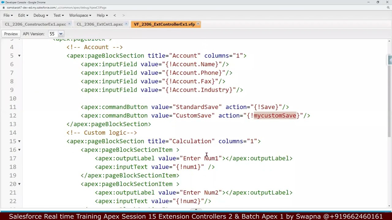 Salesforce Development 15| Extension Controllers | Synchronous | Asynchronous | Batch Apex | Methods
