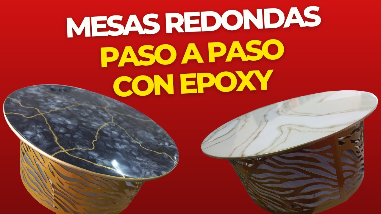 MESAS REDONDAS CON EPOXI impactantes mesas con resina epoxy