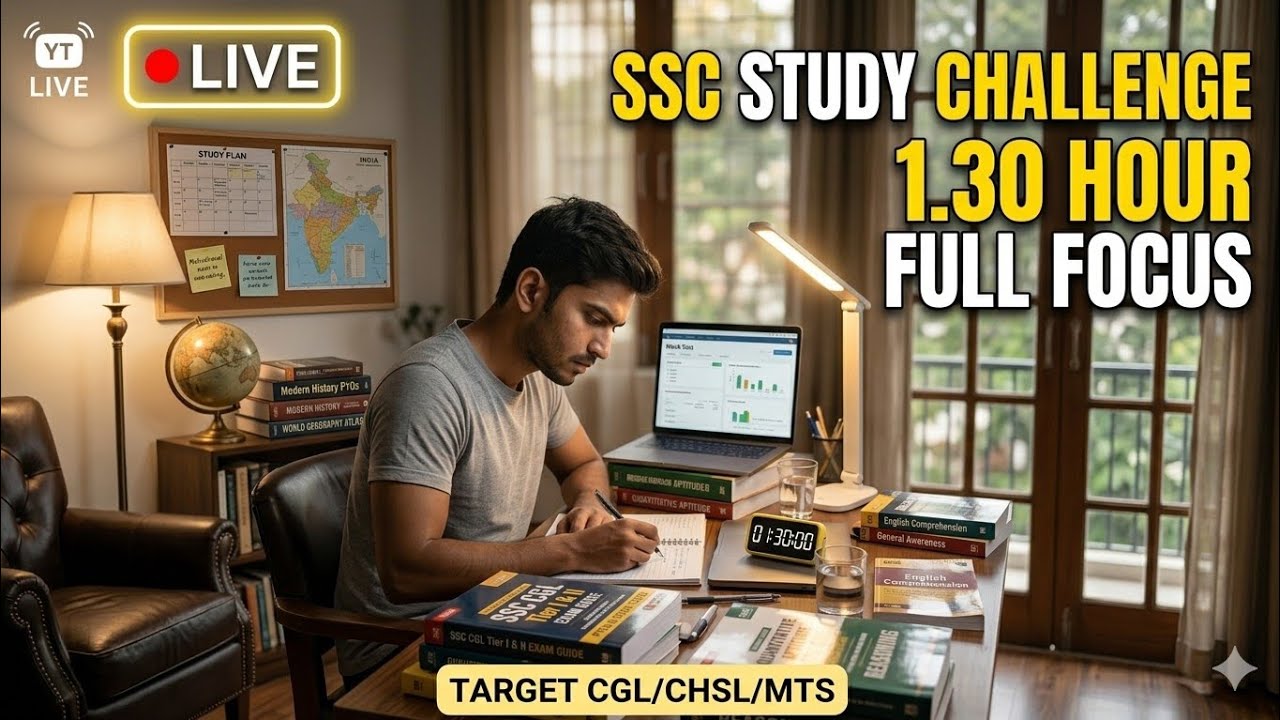 90 min study challenge for ssc #ssc 