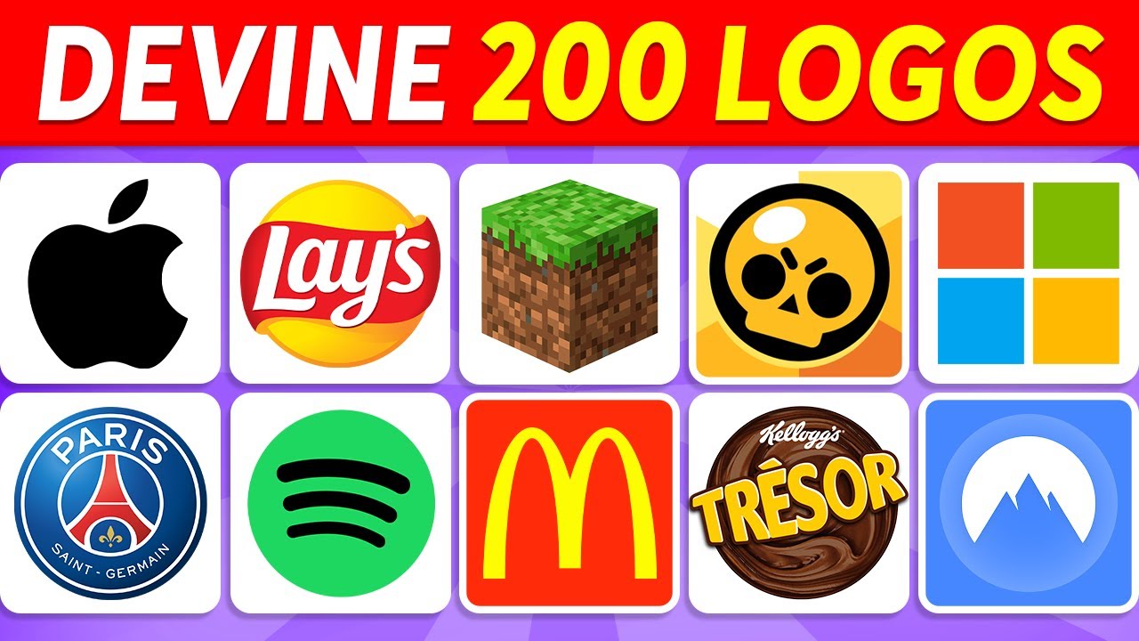 Devine le LOGO en 1 SECONDE ⏱️🧠✅ | 200 Logos C&eacute;l&egrave;bres | Quiz Logos 2024