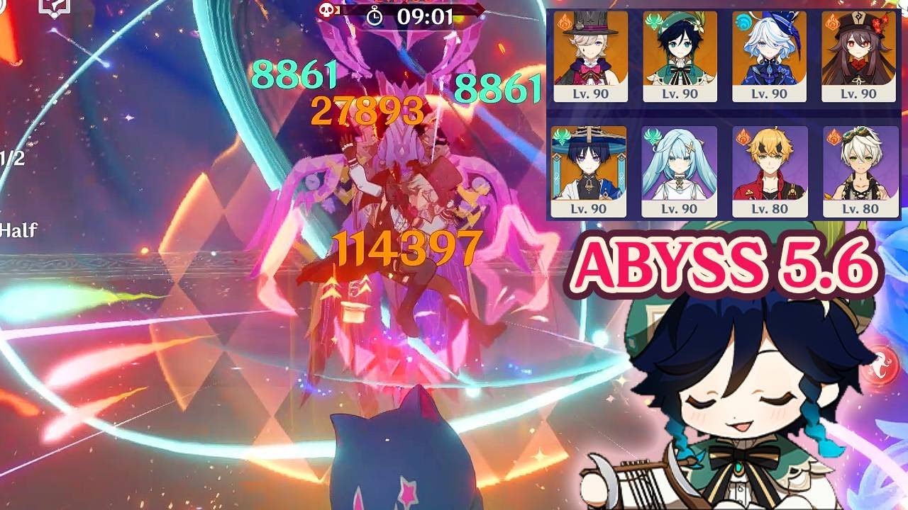 Venti & Fontaine Magician Drop a Track to Celebrate Windblume Star - 5.6 Abyss Floor 12