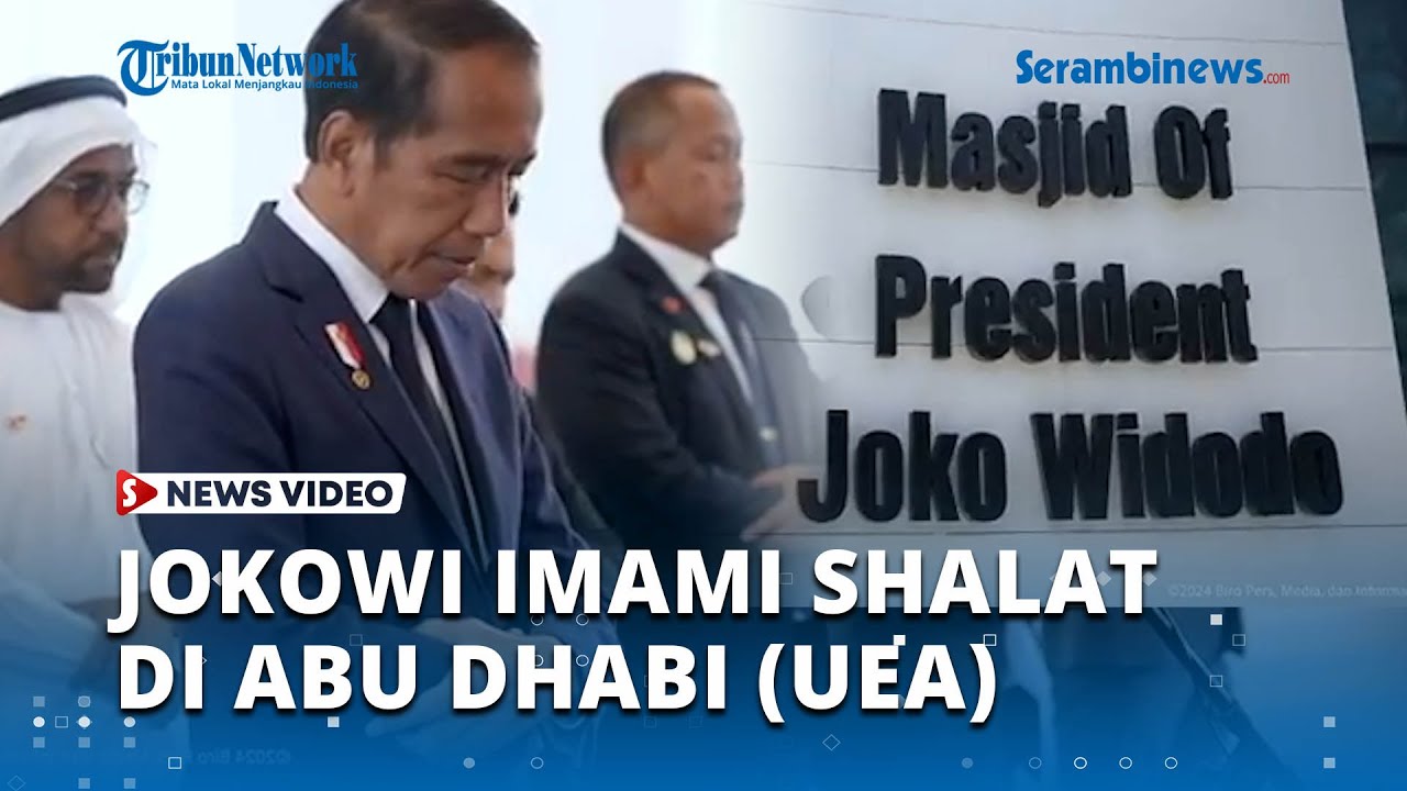 Jokowi Imami Shalat Fardhu di Abu Dhabi UEA, Pengurus Masjid Antusias Diimami Presiden