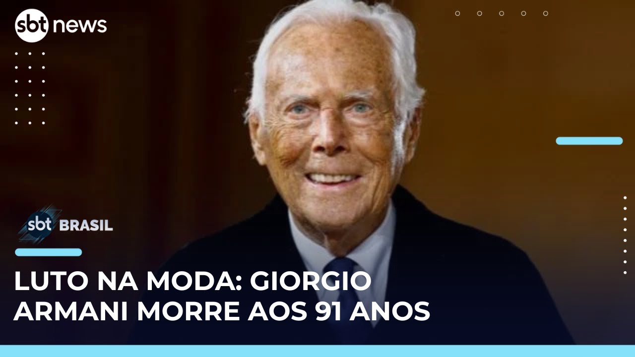 Morre Giorgio Armani, ícone da moda italiana, aos 91 anos | #SBTBrasil