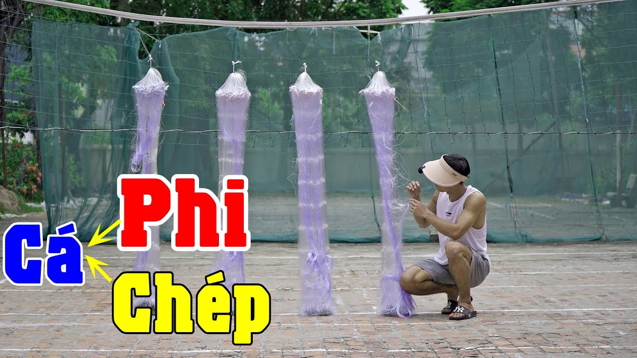 Lưới Đ&aacute;nh C&aacute; Phi, C&aacute; Ch&eacute;p Cực Nhạy | Cao 1m5 x 90m x 10cm sợi 0.15 thuyền buồm Th&aacute;i Lan