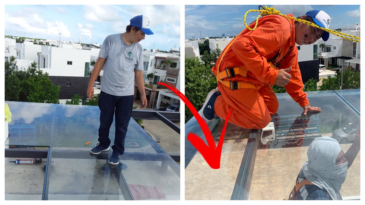 INSTALACIÓN de DOMO de VIDRIO Templado