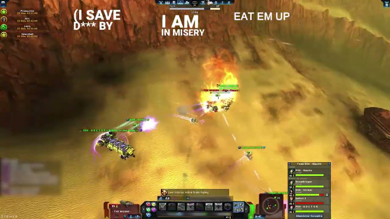 CQ VS SKR [DESAI] | PIRATE GALAXY MMORPG