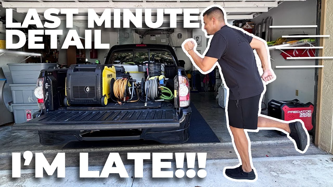 How I Set Up My Mobile Car Detailing Equipment in a RUSH!